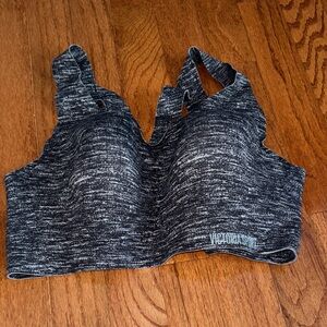 Victoria's Secret Black and Gray Sports Bra